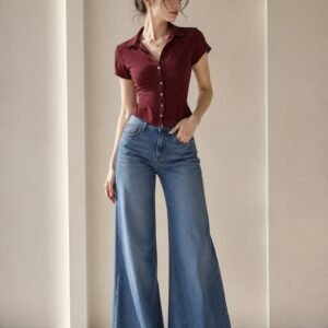 Classic High-Rise Wide Leg Jeans