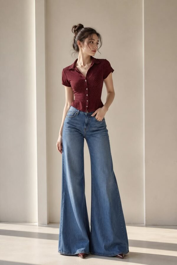 Classic High-Rise Wide Leg Jeans