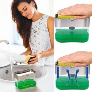 2-in-1 Soap Dispenser with Sponge Holder